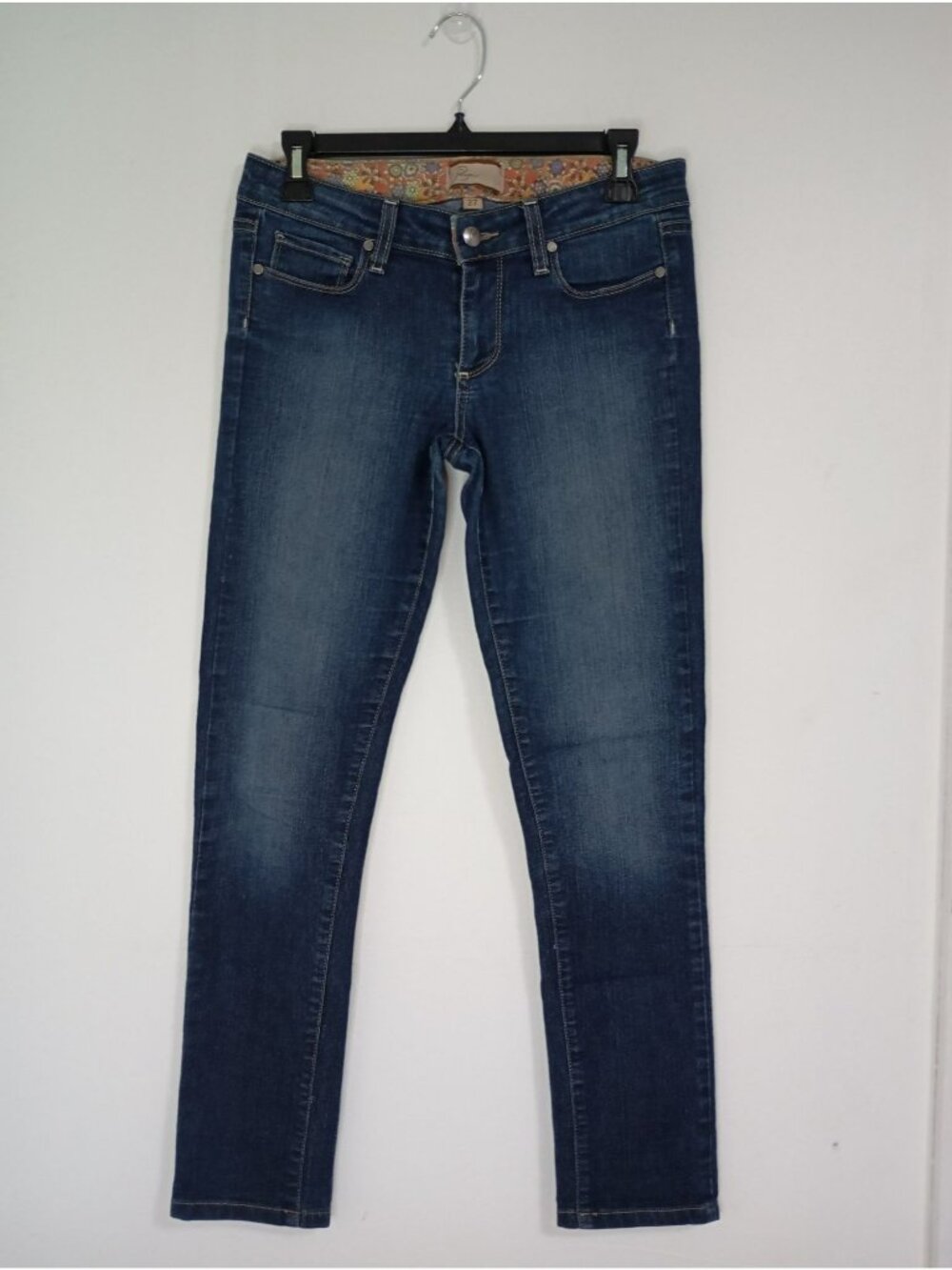 Paige Peg Skinny Jeans Size 27 Womens Dark Wash Stretch Denim USA